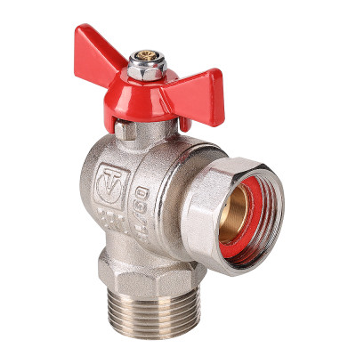 Кран шаровой VALTEC угловой с накидной гайкой 3/4 ВР-НР (короткий) Кран шаровой VALTEC угловой с накидной гайкой 3/4 ВР-НР (короткий)