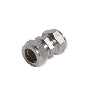 Муфта Lavita C/P 40, соединительная для гофр.трубы, никелированная Муфта Lavita C/P 40, соединительная для гофр.трубы, никелированная