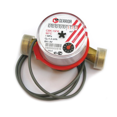 Водосчетчик VALTEC универсальный квартирный, проводной RS-485 (протокол ModBus), до +90С, 1,5м3, 1/2, 110 мм Водосчетчик VALTEC универсальный квартирный, проводной RS-485 (протокол ModBus), до +90С, 1,5м3, 1/2, 110 мм