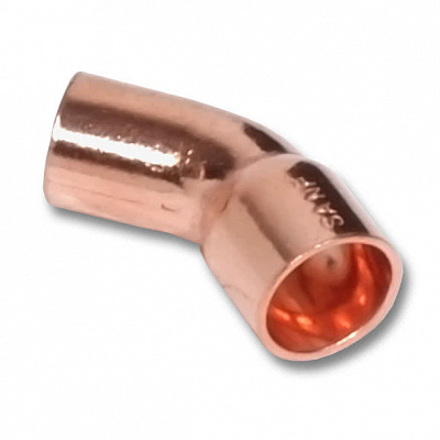 Отвод Sanha 5040, 45 гр. ВП-НП, медь, 28
