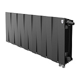 Биметаллический секционный радиатор отопления Royal Thermo PianoForte Noir Sable 300 / 14 секций нижнее правое подключение