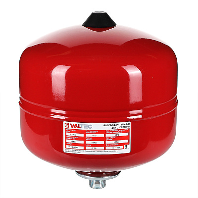 Расширительный бак VALTEC VT.F.R 12л./1,5 - 6bar (3/4), для системы отопления