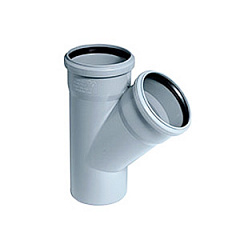 Тройник для внутренней канализации Ostendorf HTEA 125/125*45 гр.