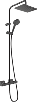 Душевая система Hansgrohe Showerpipe 230 1jet с термостатом, EcoSmart Vernis Shape, матовый черный 26097670