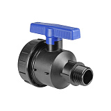 Кран шаровой Valfex ПНД компрессионный НР/ВР разборный 2x2 Ду46