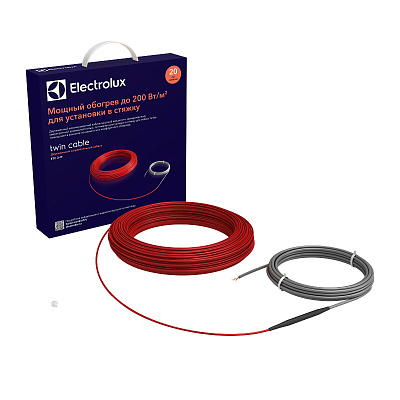Нагревательный кабель Electrolux Twin Cable 2500 Вт 147,1 м Нагревательный кабель Electrolux Twin Cable 2500 Вт 147,1 м