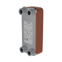 Паяный пластинчатый теплообменник Ридан одноходовой XB-30R, DN32, пластин 80, НР G 1 1/4 х 25 мм (004H7565R)