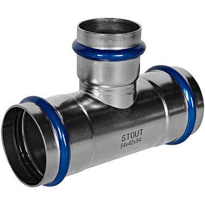 Тройник переходной Stout из нержавеющей стали 54х42х54 ВПр (SSS-2014-544254) Тройник переходной Stout из нержавеющей стали 54х42х54 ВПр (SSS-2014-544254)
