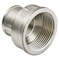 Муфта переходная VALTEC 1/2 х 3/8 внутренняя, никелированная латунь