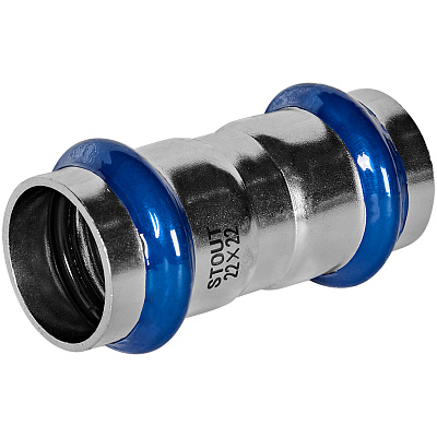 Муфта равнопроходная Stout из нержавеющей стали 22 ВПр (SSS-2017-000022) Муфта равнопроходная Stout из нержавеющей стали 22 ВПр (SSS-2017-000022)