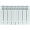 Биметаллический секционный радиатор отопления Stout Titan 350 / 13 секций