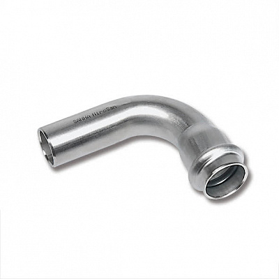 Отвод Sanha 9001A, 90 гр. ВПр-НПр, нержавеющая сталь, 54