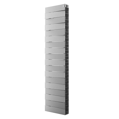 Биметаллический секционный радиатор отопления Royal Thermo PianoForte Tower Silver Satin 300 / 18 секций нижнее подключение Биметаллический секционный радиатор отопления Royal Thermo PianoForte Tower Silver Satin 300 / 18 секций нижнее подключение