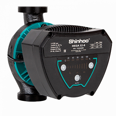 Циркуляционный насосы Shinhoo MEGA 25-8 1x230V Циркуляционный насосы Shinhoo MEGA 25-8 1x230V