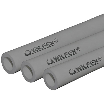 Труба полипропиленовая Valfex SDR 11 PN 10 D20х1,9 мм, 4м СЕРАЯ