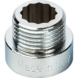 Удлинитель Stout 1/2X25мм из латуни, хромированный, резьба внутренняя-наружная