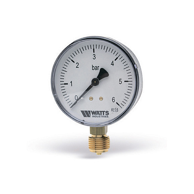 Манометр Watts F+R200 50/16, радиальный Манометр Watts F+R200 50/16, радиальный