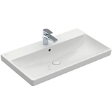 Раковина накладная Villeroy and Boch Avento для установки на тумбу 47 x 80 см белая