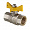 Кран шаровой газовый VALTEC Valgas 1/2 ВВ, бабочка