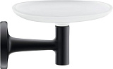 Мыльница Duravit Starck T настенная чёрная матовая/стекло матовое 0099334600