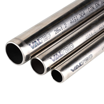 Труба VALTEC из нержавеющей стали, 15 x 1,0 мм, 4 метра (VTi.900.304L.1510R)