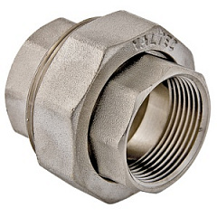 Муфта разъемная VALTEC 1 1/4 внутренняя, никелированная латунь