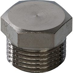 Заглушка Stout никелированная, с наружной резьбой 1/2 , арт. SFT-0025-000012