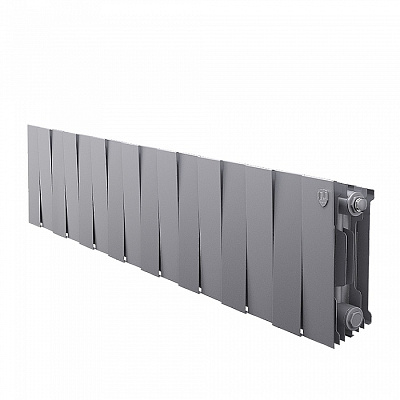 Биметаллический секционный радиатор отопления Royal Thermo PianoForte Silver Satin 200 / 16 секций Биметаллический секционный радиатор отопления Royal Thermo PianoForte Silver Satin 200 / 16 секций