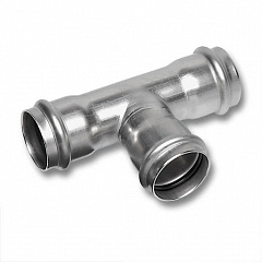 Тройник Sanha 9130, переходной ВПр, нержавеющая сталь, 18x15x18