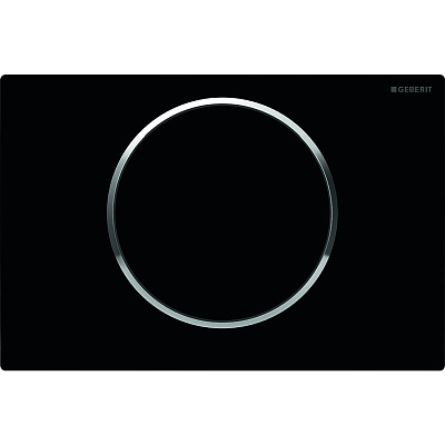 Кнопка смыва Geberit Sigma 10 одинарный смыв, олеофобная, чёрный мат./хром глянц. 115.758.14.5 Кнопка смыва Geberit Sigma 10 одинарный смыв, олеофобная, чёрный мат./хром глянц. 115.758.14.5