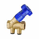 Балансировочный клапан MVI 1/2, косой, из латуни, 25 бар