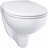 Унитаз подвесной Grohe безободковый Bau Ceramic 39351000 с сиденьем микролифт альпин-белый