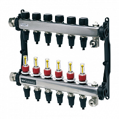 Коллектор TECE TECEfloor для поверхностного отопления 1 x 16 push-fit, 5 контуров