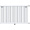 Стальной трубчатый радиатор отопления Rommer RST 1200/09 боковое подключение RAL9016