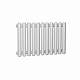 Стальной трубчатый радиатор отопления КЗТО Гармония С40 1, однотрубный, 300 31 секция