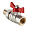 Кран шаровый VALTEC BASE-ГОСТ со сгоном с рукояткой-бабочкой вн.-нар. DN20, PN40, 3/4 (VT.227S.N.05)