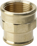 Муфта Viega редукционная Rp 1/2 х Rp 3/8 , бронза, хром, модель 3240