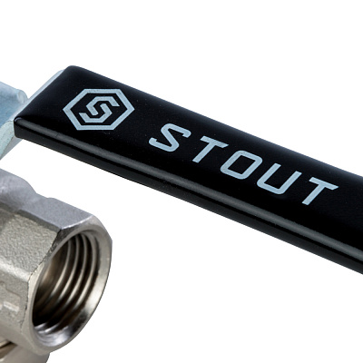 Кран шаровой Stout с фильтром 1 1/4 , рычаг