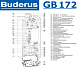 Настенный газовый конденсационный котел отопления двухконтурный Buderus logamax GB172-30 iK белый