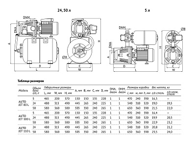 Насосная станция UNIPUMP AUTO JET 100 L-50
