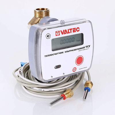 Теплосчётчик ультразвуковой VALTEC TCY-15.15.R.I.00.G, RS-485, 4 импульсных входа, 1,5 м3/час (на подающий тр.)