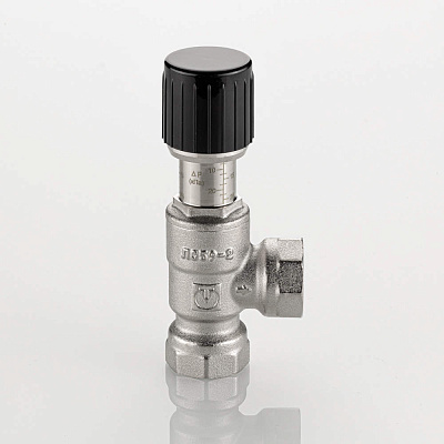 Клапан перепускной VALTEC угловой 1/2 (5-25 кПа) (VT.665.N.0401)