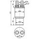 Муфта переходная Alcaplast HT 40/50 x G1/2