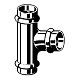 Тройник медный Viega Profipress с SC-Contur d=42, 42x42x42 (арт. 291 990)
