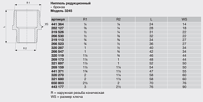 Ниппель Viega редукционный R-резьба бронза модель 3245 2x1 1/4 арт 320270