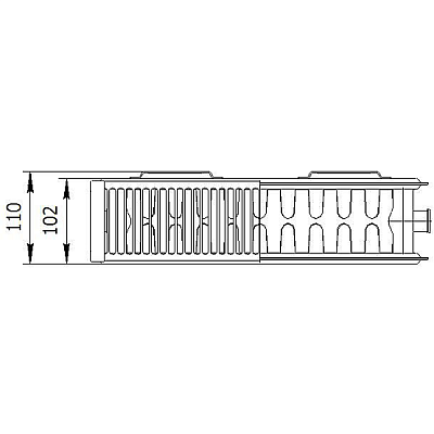 Стальной панельный радиатор отопления Axis Classic 22/500/2000