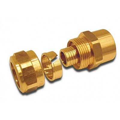 Соединитель KAN-therm свинчиваемый с внутренней резьбой, 16x2 G1/2 ВР