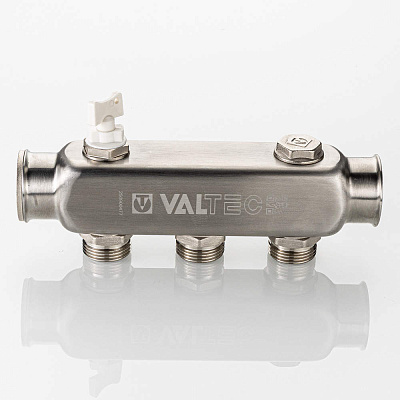 Коллектор VALTEC SQ из нержавеющей стали, шаг 50 мм 1x3/4(Евроконус)x8 (VTc.505.SQ.060508)