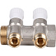 Коллектор Stout с регулировочными вентилями 1x1/2 с 2 отводами, SMB 6851 011202