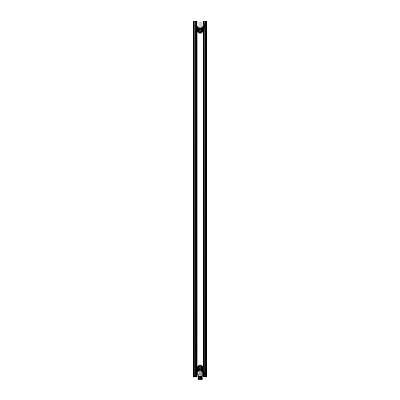 Стальной трубчатый радиатор отопления Royal Thermo Shift R22 VC2180 - 04 секции RAL9005m (черный)
